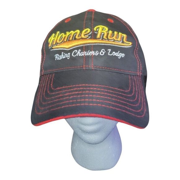 Faux Pas Prints Hat Adjustable Strap Platinum Series Home Run Fishing - Picture 1 of 5